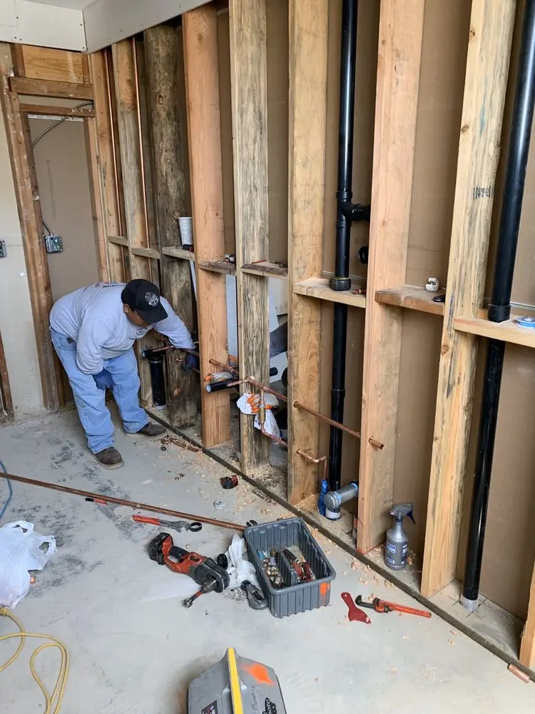 Commercial rough-in plumbing for Gas Line Repair in Lee